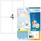 HERMA - Etiket herma 4676 105x148mm a6 prem wit 400 stuks