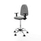 Piqueras y Crespo B1D05RN - Bureaustoel - Hoogteverstelbaar met armleuning - Lichtgrijs