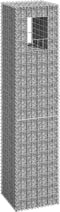 vidaXL - Schanskorf - paal - 40x40x180 - cm - ijzer