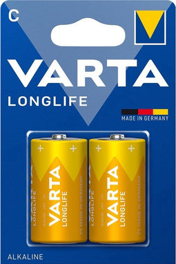 Varta Longlife C Batterijen - Alkaline - 10 jaar stroomopslag - (20 stuks)