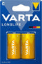 Varta Longlife C Batterijen - Alkaline - 10 jaar stroomopslag - (20 stuks)
