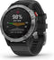 Garmin fēnix 6 Solar - Smartwatch - Zonne-energie - Zilver (Zwart)