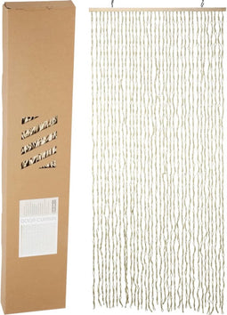 H&S Collection Deurgordijn 90x200 cm bamboe naturel