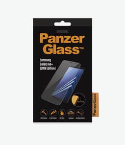PanzerGlass 7140 - Screenprotector - Gehard glas 9H - Zwart (Galaxy A8+ (2018))