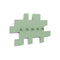 TETROMINO Kapstok - Modulaire wandkapstok - Speelse Tetris inspiratie - Dusty Green