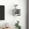 Wandkast 37x37x37 cm bewerkt hout betongrijs