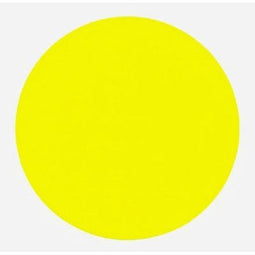 Klika - Etiket 65 mm rond fluor geel 1000 rol - 9 stuks