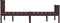 vidaXL - Bedframe - massief - grenenhout - donkerbruin - 140x200 - cm
