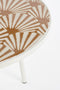 Mica Decorations Odile - Bijzettafel voor Buiten - H38 x Ø58 cm - Metaal - Bruin Wit