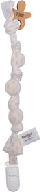 Snoozebaby Speenkoord - Fopspeenkoord biologisch katoen - Zachte knopen - Stone Beige