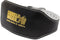 Gorilla Wear - Full Leather Padded Belt - Ondersteunt onderrug - Zwart/Goud - S/M