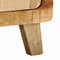vidaXL - Nachtkastje - 2 - st - 40x32x46 - cm - massief - hout - ruw - mangohout