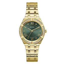 Guess GW0033L8 Cosmo - Horloge - Staal - Goudkleurig - Groen