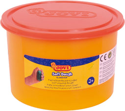Jovi boetseerpasta Soft Dough 460 g oranje 5 stuks