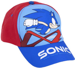Sonic the Hedgehog cap - pet - blauw/rood - Maat 53 cm