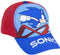 Sonic the Hedgehog cap - pet - blauw/rood - Maat 53 cm