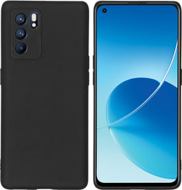 iMoshion Hoesje Geschikt voor Oppo Reno 6 Pro 5G Hoesje Siliconen - iMoshion Color Backcover - Zwart