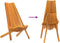 vidaXL - Opvouwbare - Tuinstoelen - 2 - stuks - Massief - Hout - Acacia