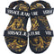 Versace Jeans Couture Fondo Miami - Plateau sandalen - Klittenbandsluiting - Zwart/Goud - Maat 39