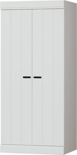 WOOOD Connect Lage Kast 2-Deurs - Grenen - Wit - 175x77x56