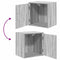 vidaXL - Garage - wandkast - bewerkt - hout - grijs - Sonoma