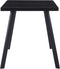 vidaXL - Eettafel - 140x70x75 - cm - gehard - glas - zwart