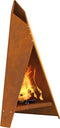vidaXL - Vuurplaats - Piramide - Zwart - 58x36x100 - cm - Staal