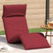 vidaXL - Ligstoel - inklapbaar - 175x54x8,5 - cm - oxford - stof - wijnrood