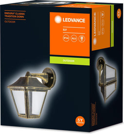 LEDVANCE LED Muur en plafondlamp, armatuur voor buitentoepassingen, Socket E27, Endura Classic Trad Down