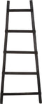 House of Seasons Ladderrek - H119 x L29 x B49 cm - Populierenhout - Zwart