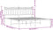 vidaXL - Bedframe - met - hoofdbord - metaal - wit - 160x200 - cm