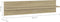 vidaXL - Wandschappen - 2 - st - 80x11,5x18cm - bewerkt - hout - sonoma - eikenkleurig