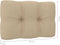 vidaXL Bankkussens pallet 2 st beige