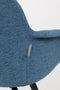 Zuiver Albert Kuip Soft Eetkamerstoelen armleuning Blauw - Set van 2