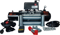 Kibani elektrische lier 12V 5897kg - incl. bevestigingsmateriaal en 2 afstandsbedieningen