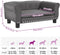 vidaXL - Hondenmand - 70x45x30 - cm - kunstleer - grijs