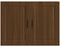 vidaXL - Keukenwandkast - Porto - bewerkt - hout - bruin - eikenkleur
