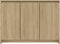 vidaXL - Dressoir - 102x33x75 - cm - bewerkt - hout - sonoma - eikenkleurig