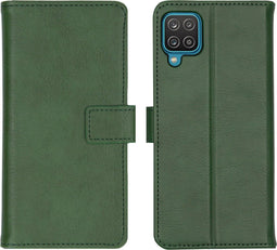 imoshion Hoesje Geschikt voor Samsung Galaxy A12 Hoesje Met Pasjeshouder - imoshion Luxe Bookcase - Groen