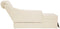 vidaXL - Chaise - longue - met - bolster - en - rechterarmleuning - linnen