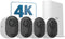Arlo Ultra 2 - Beveiligingscamera - 4K HDR - Wit (4 stuks)