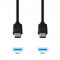 Grab 'n Go USB-C naar USB-C kabel - 2m - 60W - Zwart