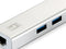 LevelOne USB-0503 - Dockingstation - 3x USB 3.2 (Gen1) - 1x Ethernet 1Gbps - Zilver
