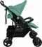 vidaXL - Tweelingkinderwagen - staal - groen