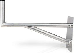 Muurbeugel voor Satellietschotel - Afstand tot de Muur: 800 mm - Diameter klem: 50 mm - Aluminium - Zilver