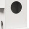 vidaXL - Kattenhuis - 43x43x90 - cm - massief - grenenhout - wit