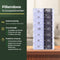 Gandria Pillendoos 7 Dagen - Pillendoosje - 14 Compartimenten - Stevige Sluiting - Zwart/Wit