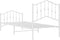 vidaXL - Bedframe - met - hoofd- - en - voeteneinde metaal - wit - 90x190 - cm