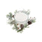 Kaars DKD Home Decor Wit Kerstmis 15 x 15 x 5.5 cm 13 x 13 x 5,5 cm