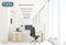 Feel Furniture - Luxe design bureaustoel van 100% rundleer - Hoge rugleuning - Donker grijs